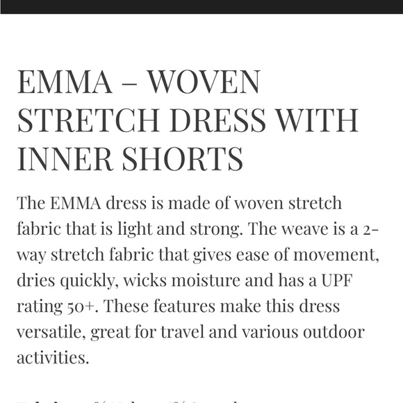 Indygena/Indyeva Emma Athletic Dress With Shorts. Medium. - Picture 8 of 15